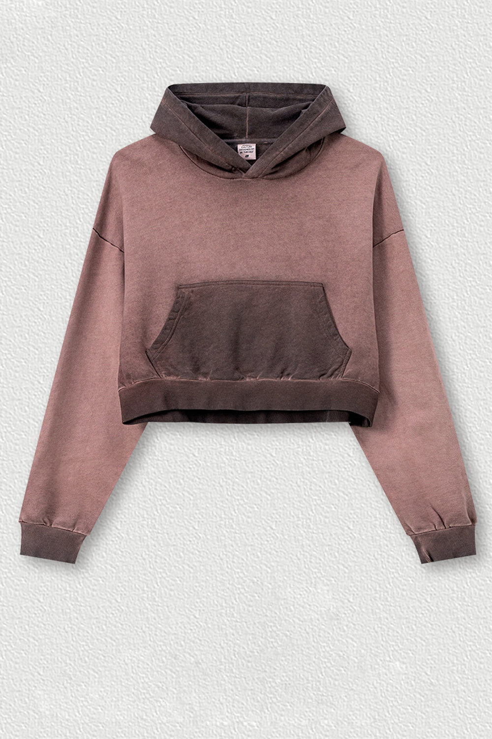 Basic Bae Kangaroo Pocket Long Sleeve Cropped Hoodie