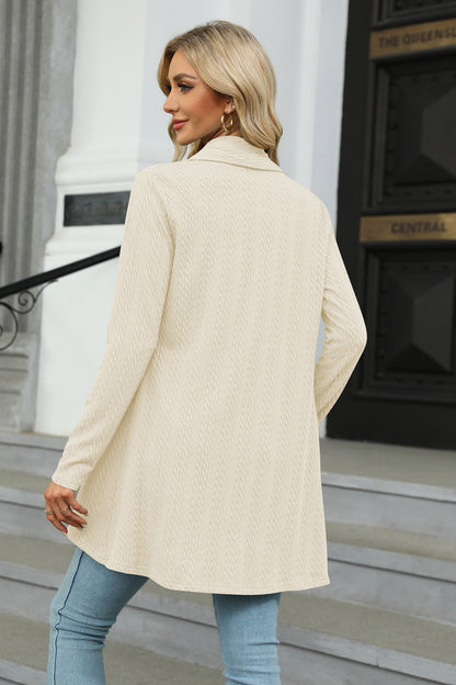 Open Front Long Sleeve Cardigan