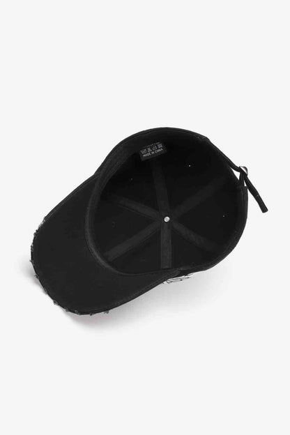 VIBRA Graphic Distressed Adjustable Baseball Cap