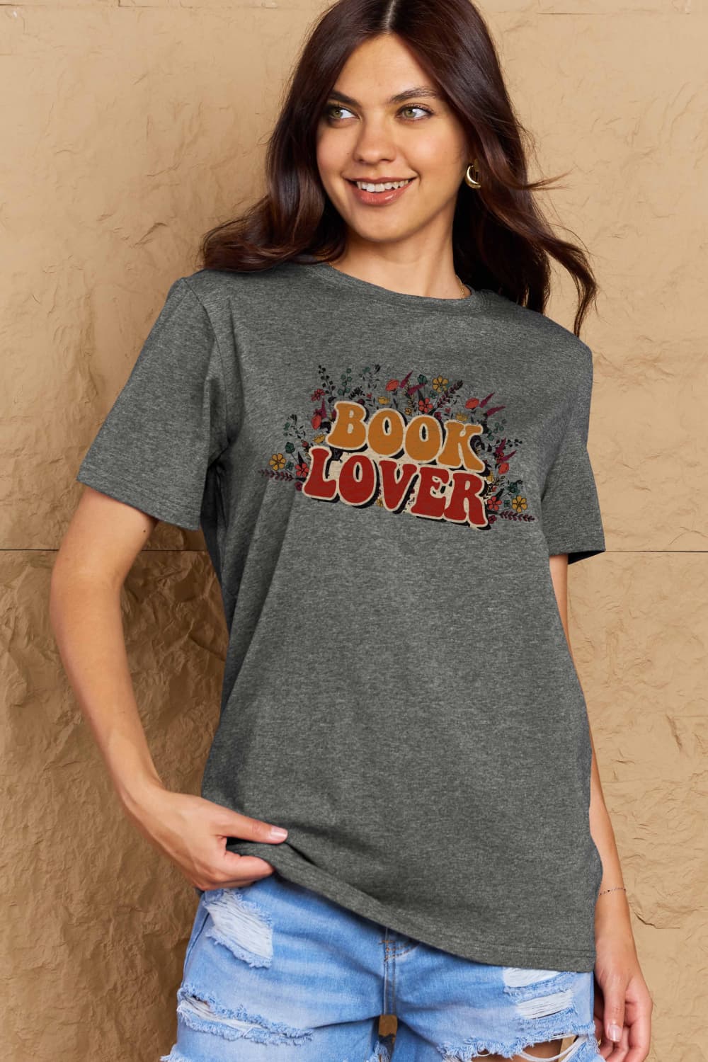 Simply Love Full Size BOOK LOVER Graphic Cotton Tee